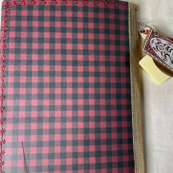 Christmas Junk Journal  With Charm u Washi  Fabric Wrap Tons Ephemera Handmade C - Picture 14 of 16